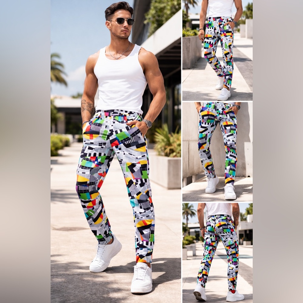 OppoSuits Multicolor Abstract Chinos
A4